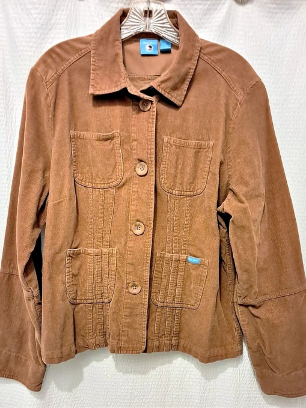 Duck Head Women's Corduroy Utility Jacket Brown XL